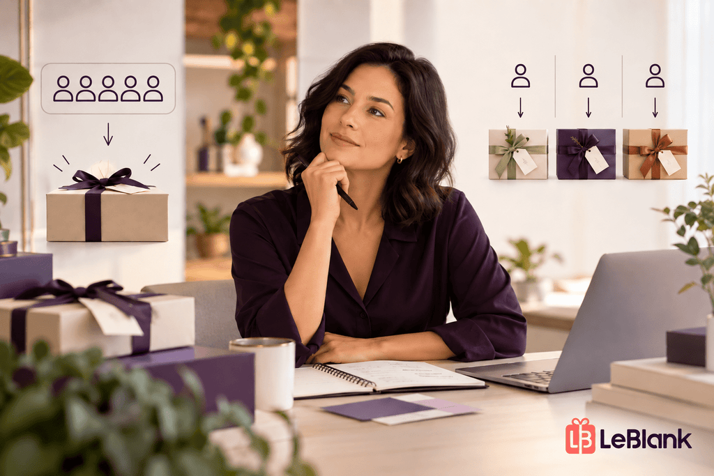 É melhor dar o mesmo presente para todos os clientes? - LeBlank Corporativo