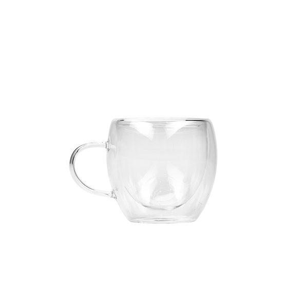 Xicara de vidro parede dupla 70ml - Personalizada