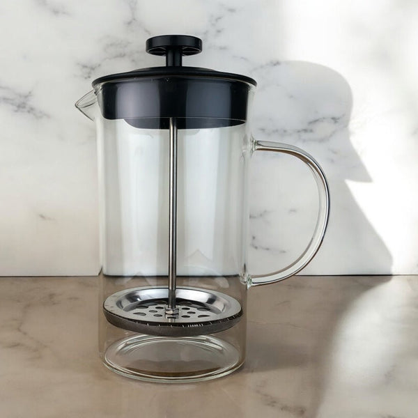 Cafeteira Prensa Francesa com Alca de Vidro 600ml - Personalizada - LeBlank Corporativo