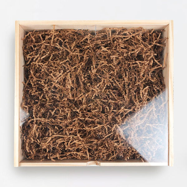 Caixa de Madeira Pinus 20x20 com Tampa de Acrilico - Personalizada - LeBlank Corporativo