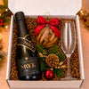 Kit Presente Christmas com Espumante e Taca de Vidro