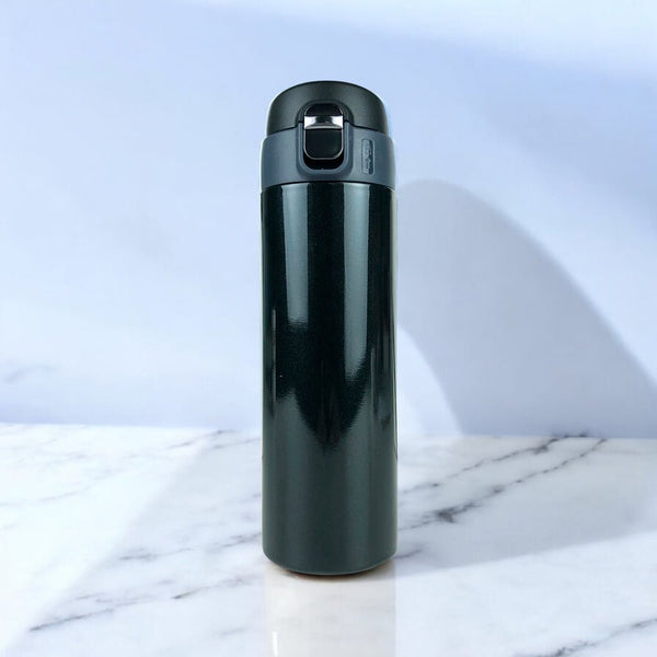 Garrafa Termica de Inox 400ml com Tampa Click - Personalizado - LeBlank Corporativo