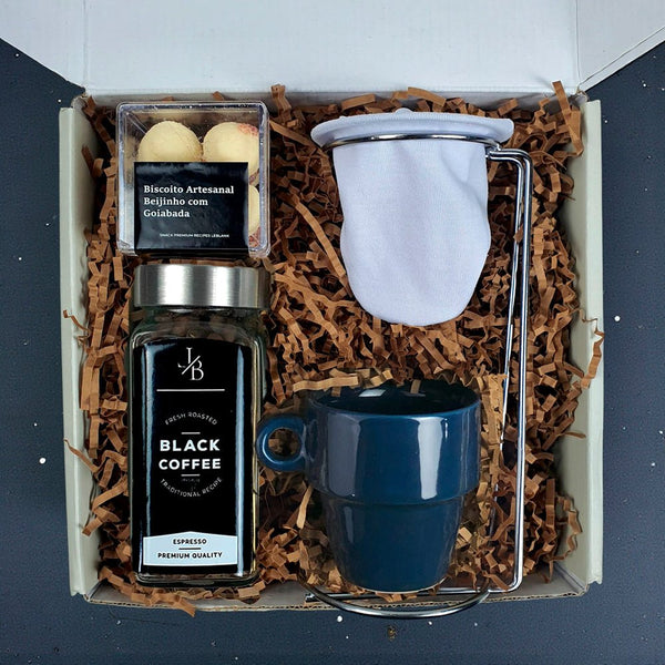Kit Presente Cafe Petit com Coador Individual - LeBlank Corporativo