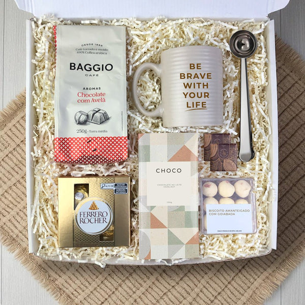 Kit Presente Corporativo Baggio com Chocolate - LeBlank Corporativo