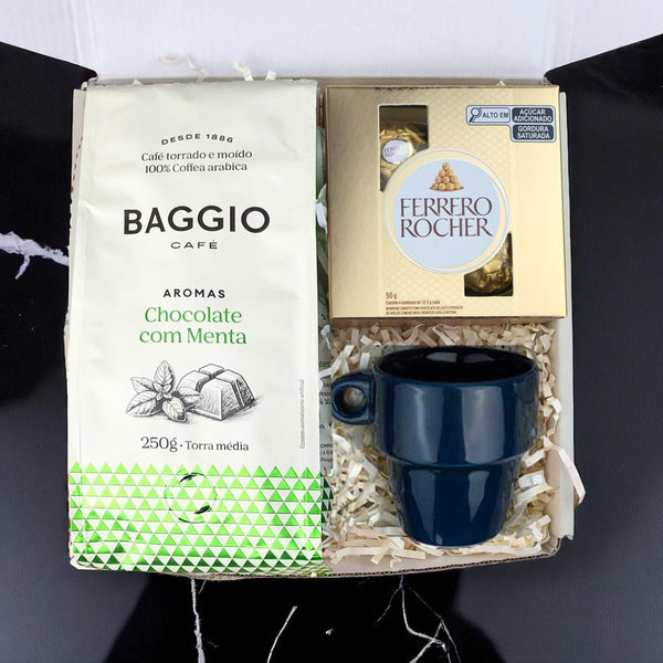 Kit Presente Corporativo Cafe Baggio e Chocolate - LeBlank Corporativo