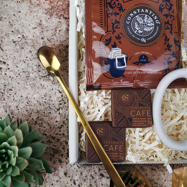 Kit Presente Corporativo Cafe Constantino e Caneca Personalizada - LeBlank Corporativo