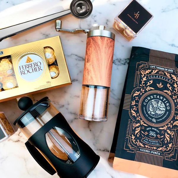 Kit Presente Corporativo Cafe Constantino em Graos Premium - LeBlank Corporativo