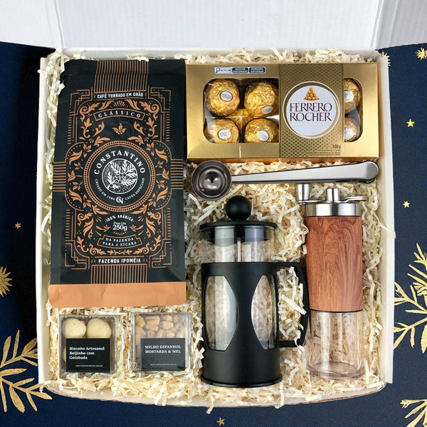 Kit Presente Corporativo Cafe Constantino em Graos Premium - LeBlank Corporativo