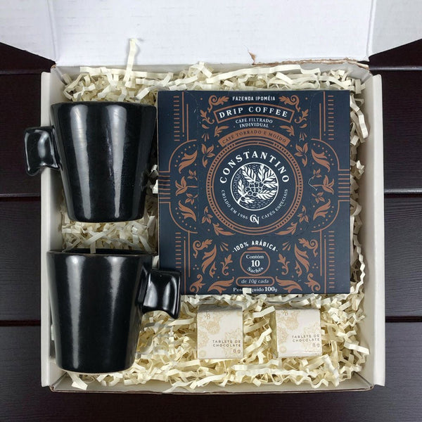 Kit Presente Corporativo Cafe Drip Coffee em Sache - LeBlank Corporativo