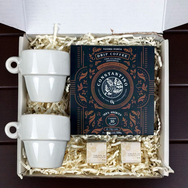 Kit Presente Corporativo Cafe Drip Coffee em Sache - LeBlank Corporativo
