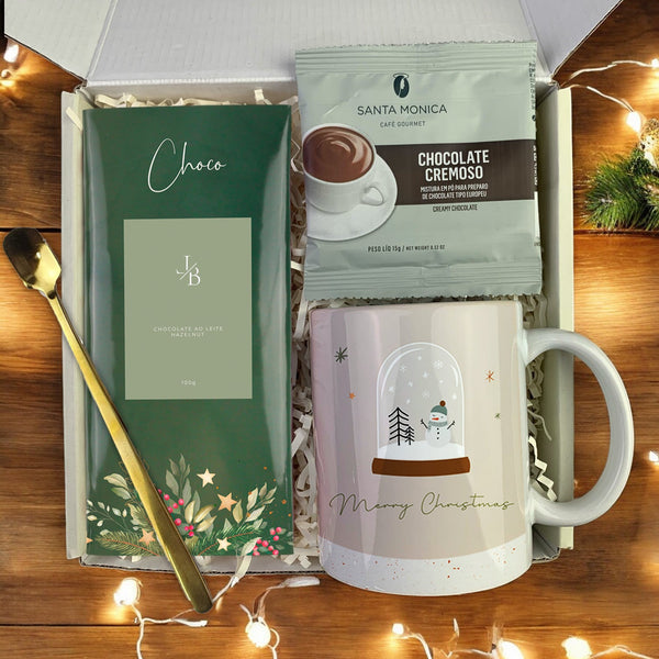 Kit Presente Corporativo Caneca com Chocolate Quente - LeBlank Corporativo