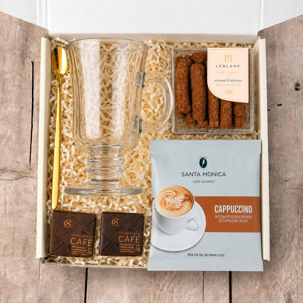 Kit Presente Corporativo Cappuccino Petit - LeBlank Corporativo