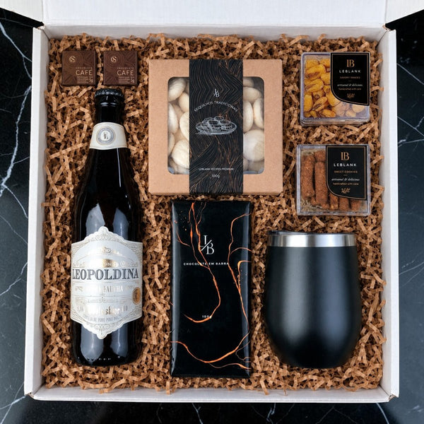 Kit Presente Corporativo Cerveja com Copo Termico - LeBlank Corporativo