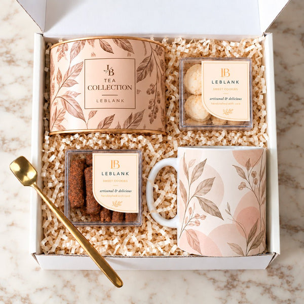 Kit Presente Corporativo Cha com Chocolate - LeBlank Corporativo