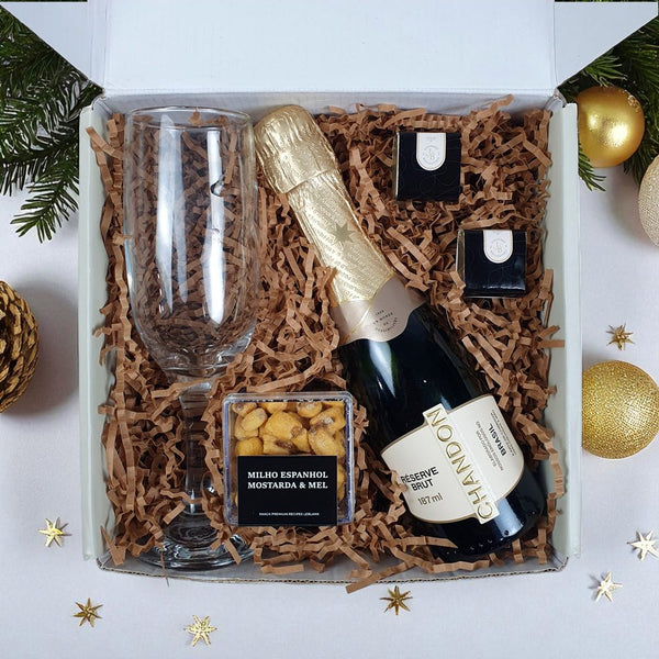 Kit Presente Corporativo Chandon Baby com Taca de Vidro - LeBlank Corporativo