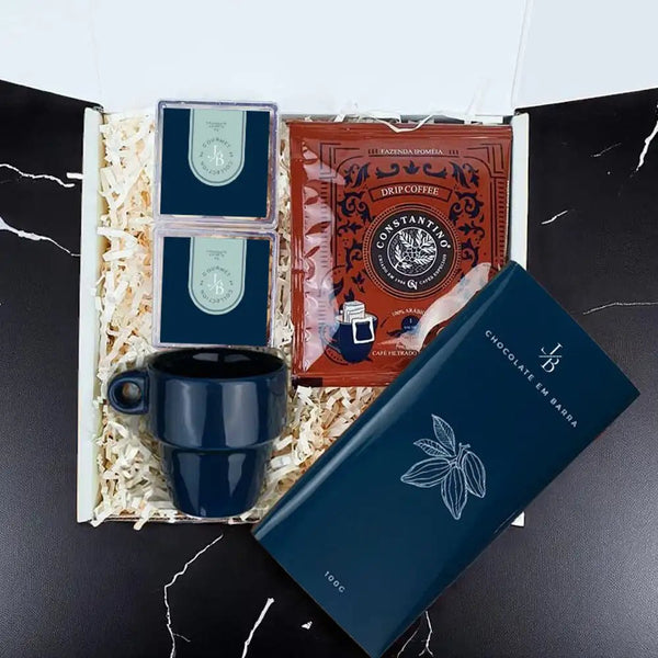 Kit Presente Corporativo Chocolate Nature e Cafe - LeBlank Corporativo