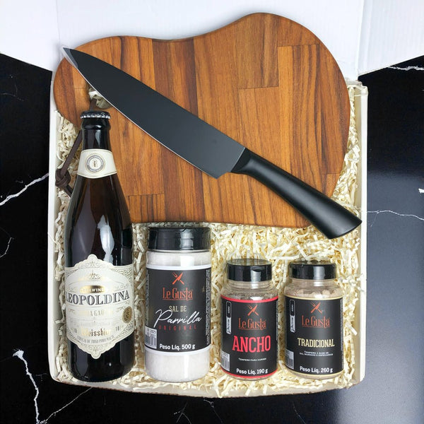 Kit Presente Corporativo Churrasco Completo com Faca - LeBlank Corporativo