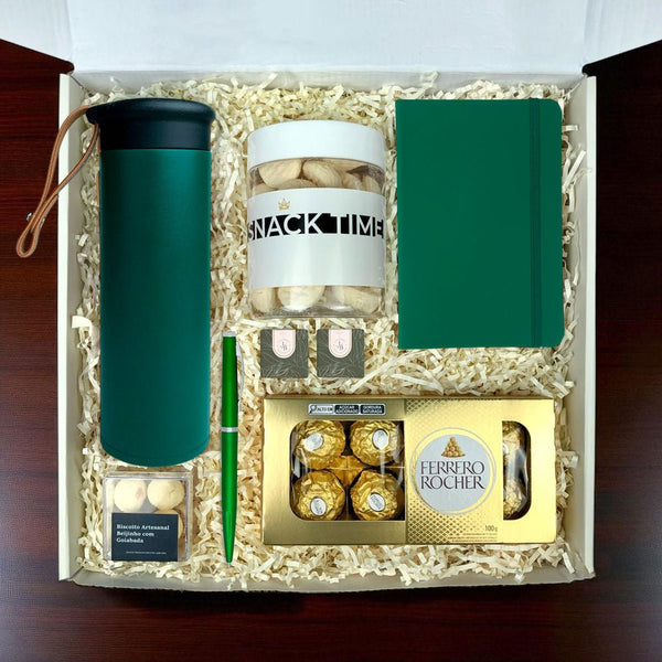 Kit Presente Corporativo Executivo e Chocolates - LeBlank Corporativo