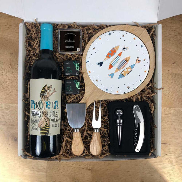 Kit Presente Corporativo Gourmet com Vinho Terrazas Reserva - LeBlank Corporativo