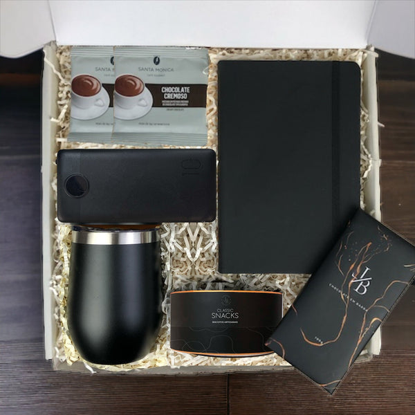 Kit Presente Corporativo Office com Carregador Portatil - LeBlank Corporativo