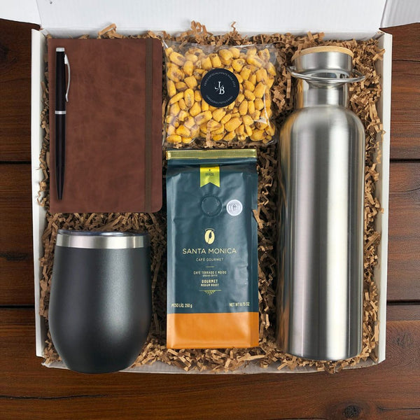 Kit Presente Corporativo Office com Garrafa de Inox 750ml - LeBlank Corporativo