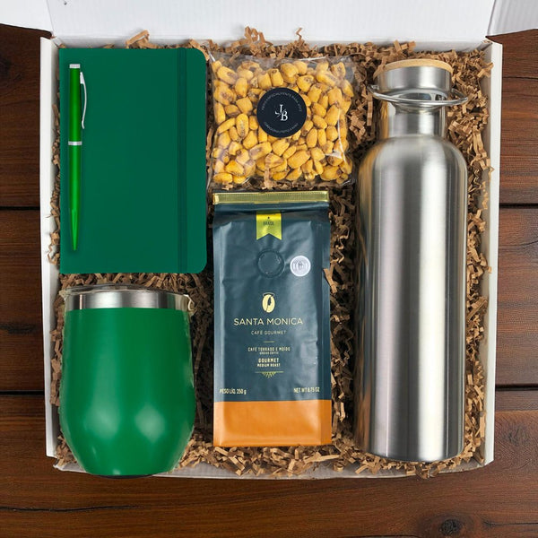 Kit Presente Corporativo Office com Garrafa de Inox 750ml - LeBlank Corporativo