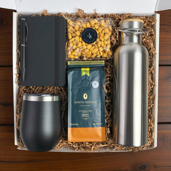 Kit Presente Corporativo Office com Garrafa de Inox 750ml - LeBlank Corporativo