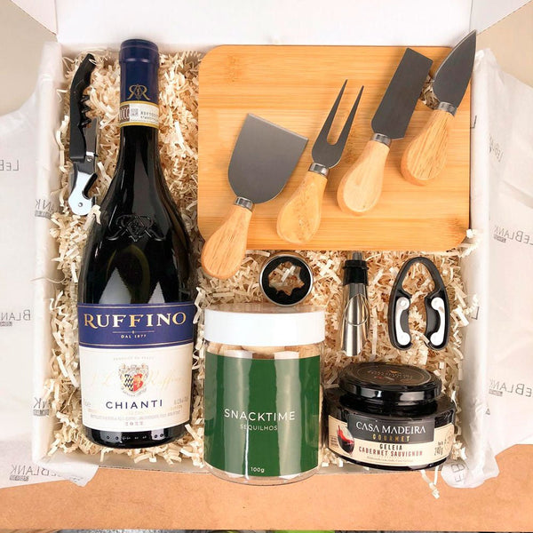 Kit Presente Corporativo Vinho e Acessorios - LeBlank Corporativo