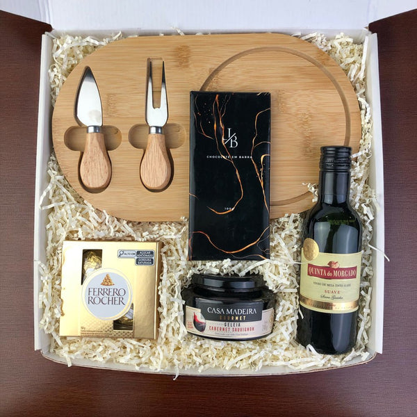 Kit Presente Corporativo Vinho Encontro de Sabores - LeBlank Corporativo