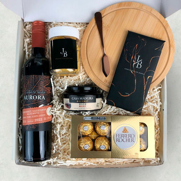 Kit Presente Corporativo Vinho Tinto Aurora Cabernet Savignon - LeBlank Corporativo