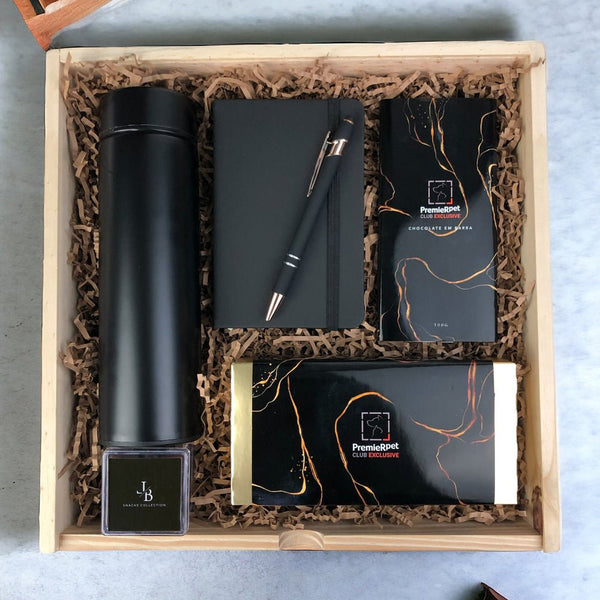 Kit Presente Corporativo Wood Onboarding Premier - LeBlank Corporativo