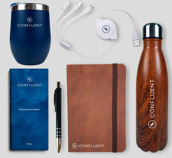 Prersente Kit Confluent Com Garrafa Termica - LeBlank Corporativo
