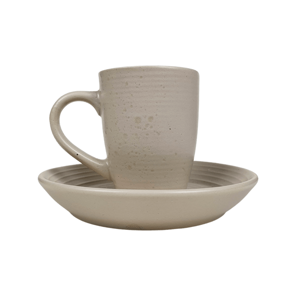 Xicara de Ceramica com Pires Sarah 130mL - Personalizada - LeBlank Corporativo