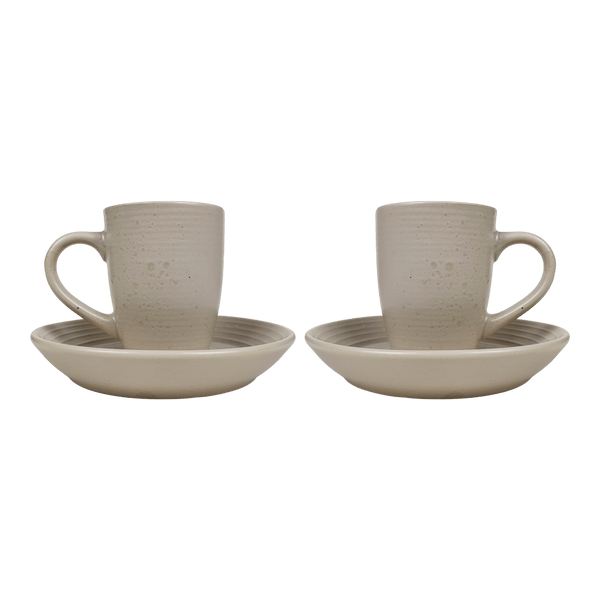 Xicara de Ceramica com Pires Sarah 130mL - Personalizada - LeBlank Corporativo