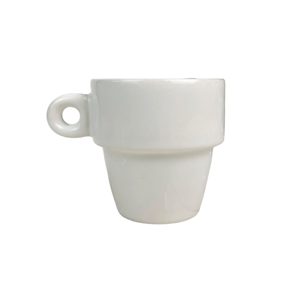 Xicara de Ceramica Empilhavel 90ml - Personalizada - LeBlank Corporativo