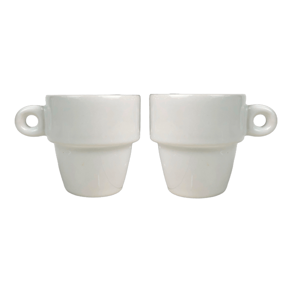 Xicara de Ceramica Empilhavel 90ml - Personalizada - LeBlank Corporativo