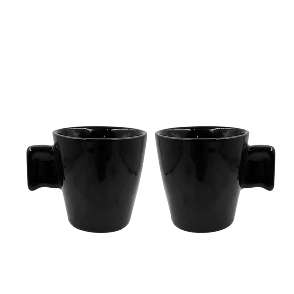 Xicara de Ceramica Mimo 80mL Preta - Personalizada - LeBlank Corporativo