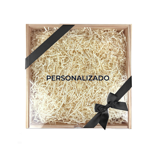 Caixa de Madeira Pinus 32x32 com Tampa de Acrilico - LeBlank