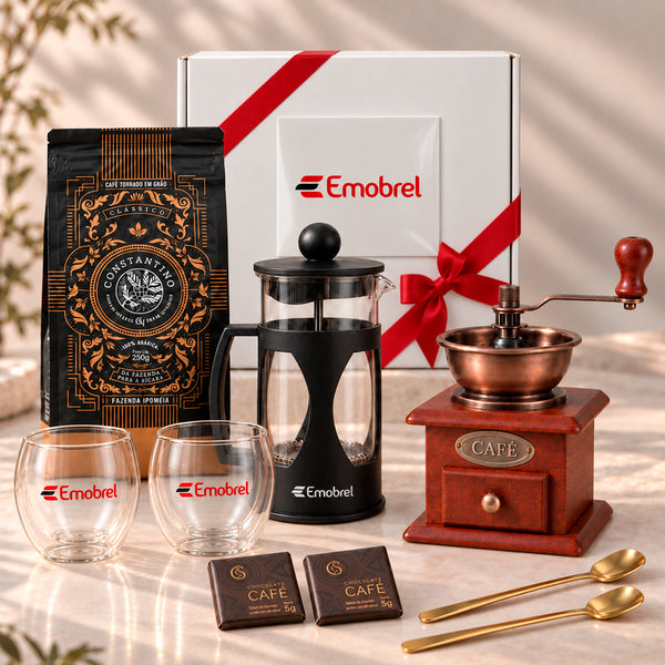 Kit Presente Corporativo Cafe Gourmet Vintage