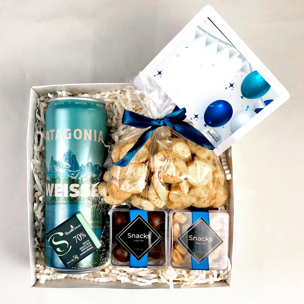 Presente Corporativo Kit Cerveja com Snacks P