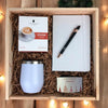 Kit Presente Corporativo Wood Kit Cappuccino Office Premium