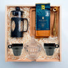 Kit Presente Corporativo Wood Cafe Gourmet Personalizado com Prensa Francesa