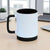 Caneca de Ceramica Branca com Base e Alca de Silicone 325mL - Preto - Personalizada - LeBlank Corporativo