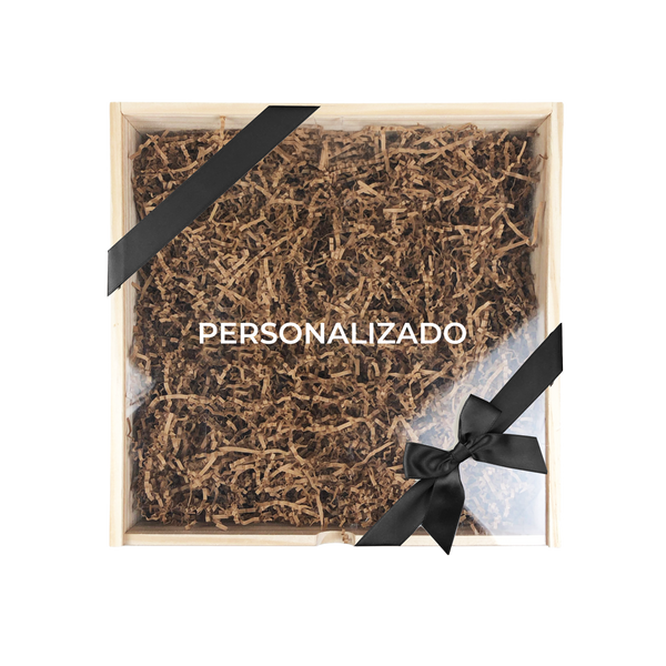 Caixa de Madeira Pinus 32x32 com Tampa de Acrilico - LeBlank