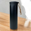 Garrafa Termica de Inox com Cordao Courino 450mL - Personalizado - LeBlank Corporativo