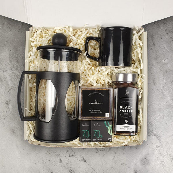 Kit Presente Cafe Petit com Prensa Francesa - LeBlank Corporativo