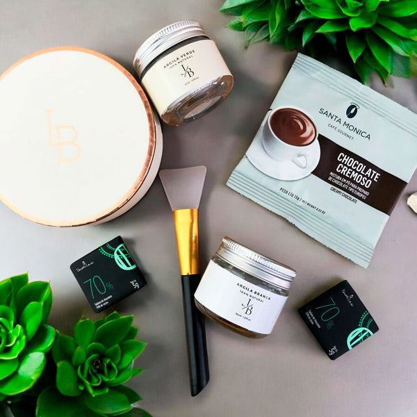 Kit Presente Corporativo Argila e Chocolate Cremoso - LeBlank Corporativo