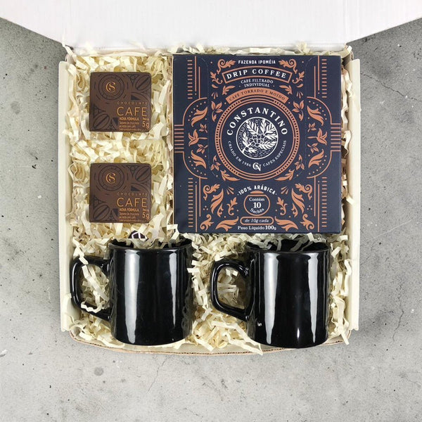 Kit Presente Corporativo Cafe Drip Coffee em Sache - LeBlank Corporativo