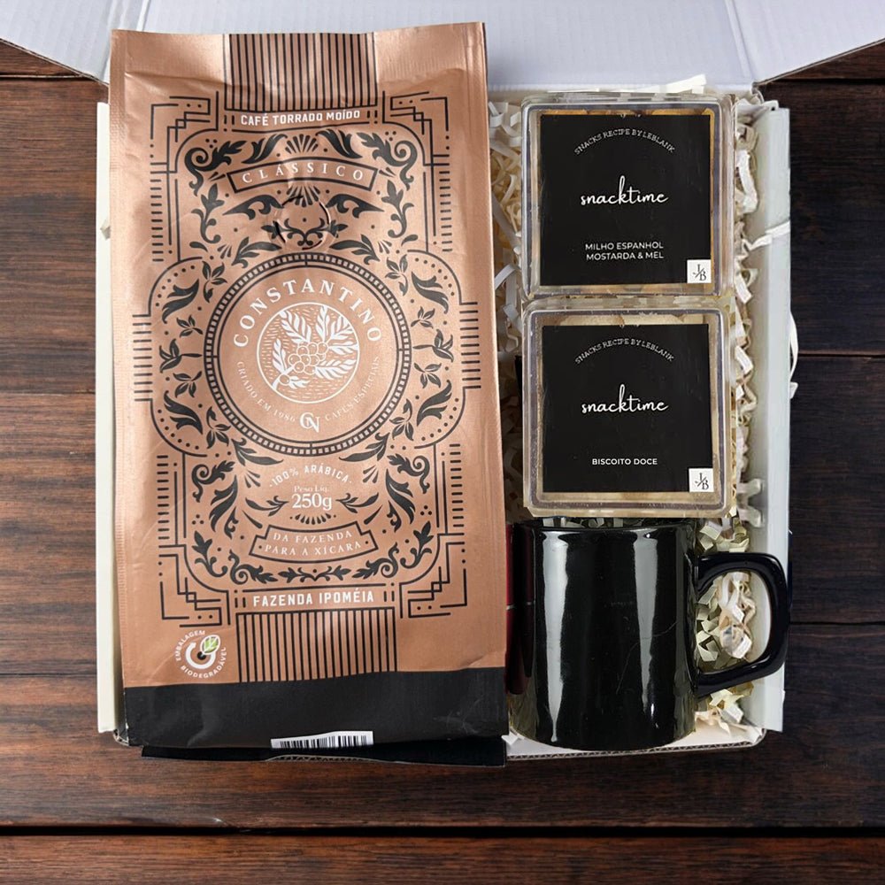 Kit Presente Corporativo Cafe Gold - LeBlank Corporativo