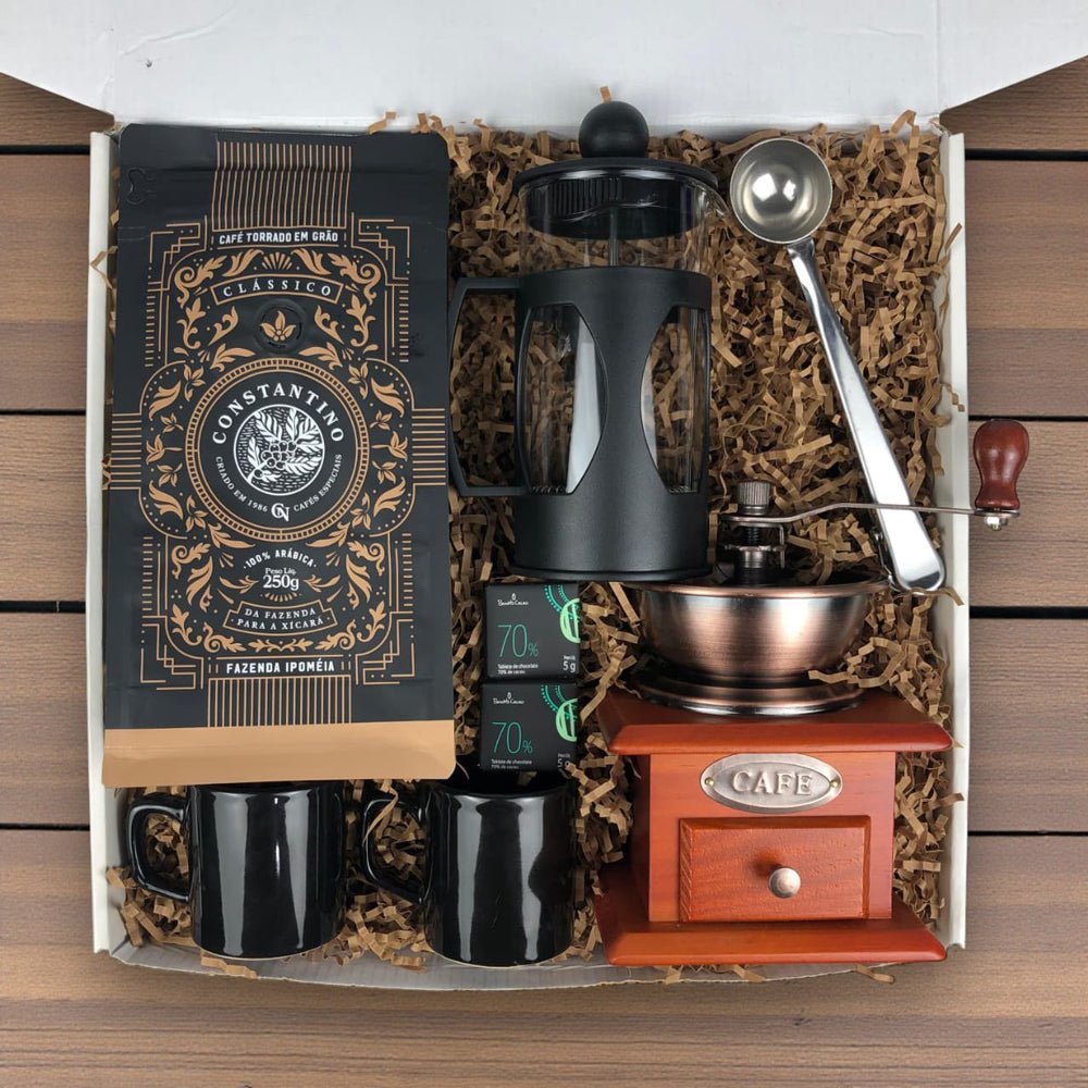 Kit Presente Corporativo Cafe Gourmet Vintage - LeBlank Corporativo